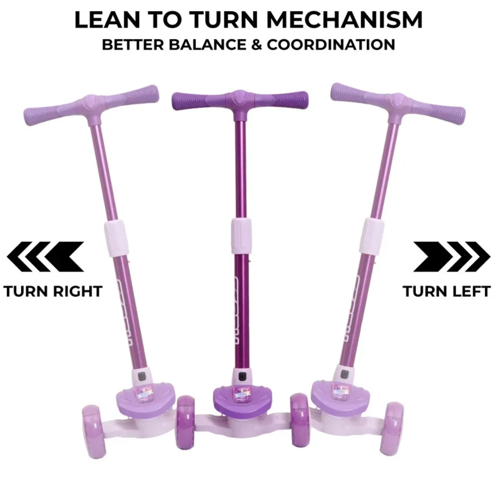 Story Mini Friends LED Kids Scooter – 3 Wheel Light Up