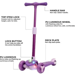 Story Mini Friends LED Kids Scooter – 3 Wheel Light Up