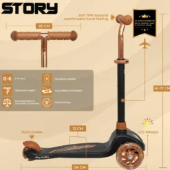Story Mini LED 3 Wheel Scooter