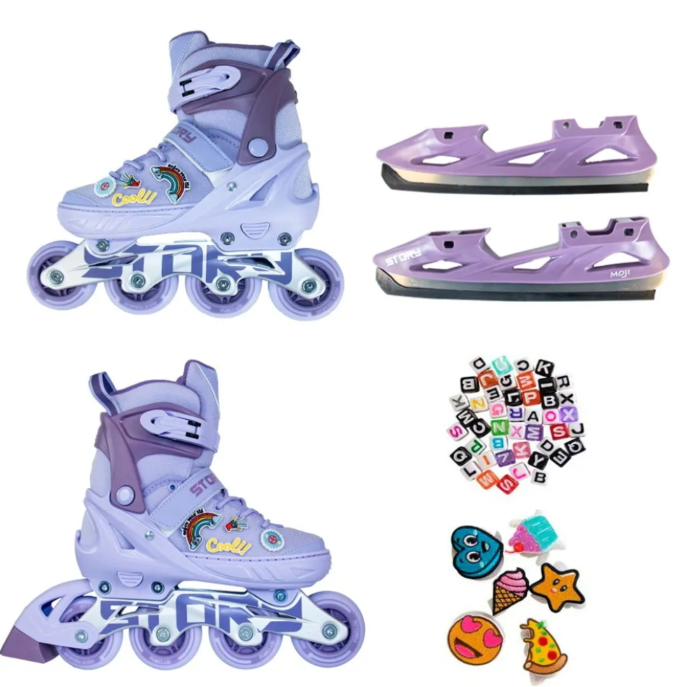 Story Moji Adjustable Inline Skates