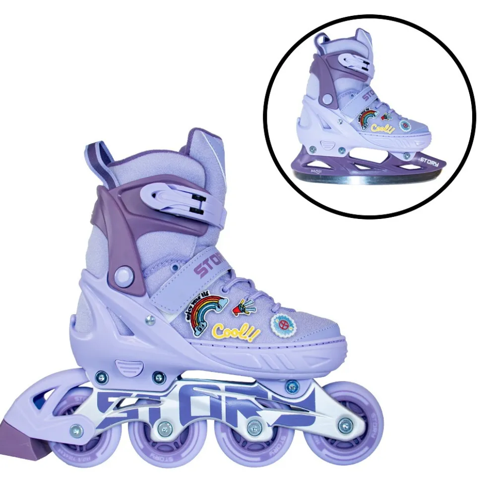 Story Moji Adjustable Inline Skates