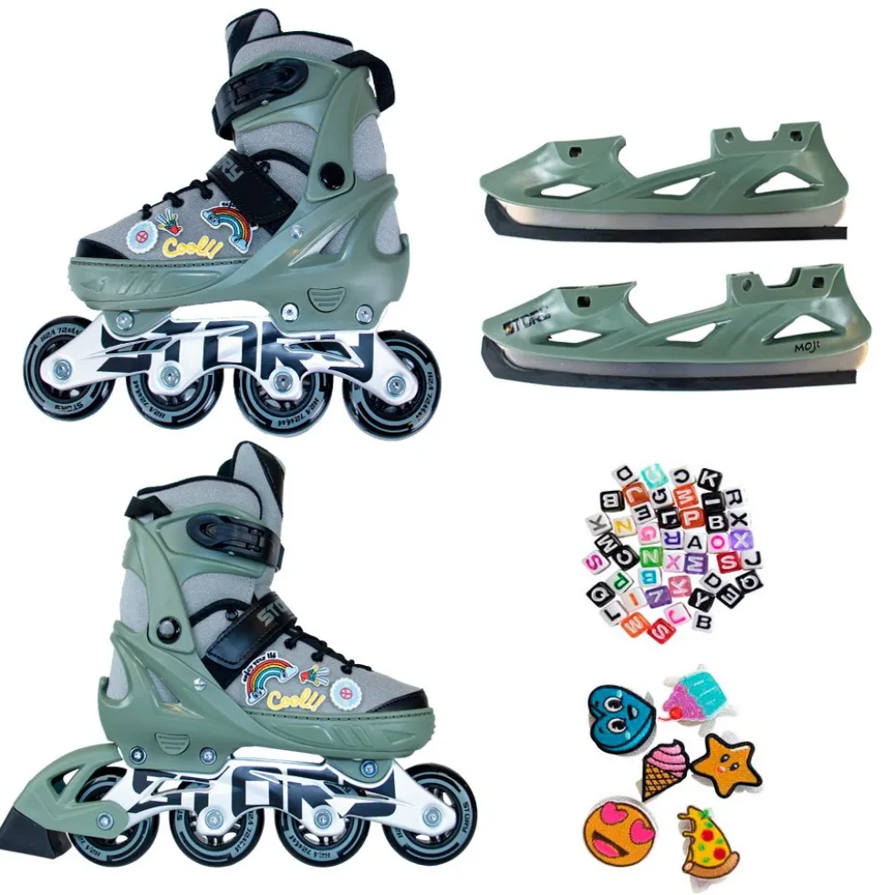 Story Moji Adjustable Inline Skates
