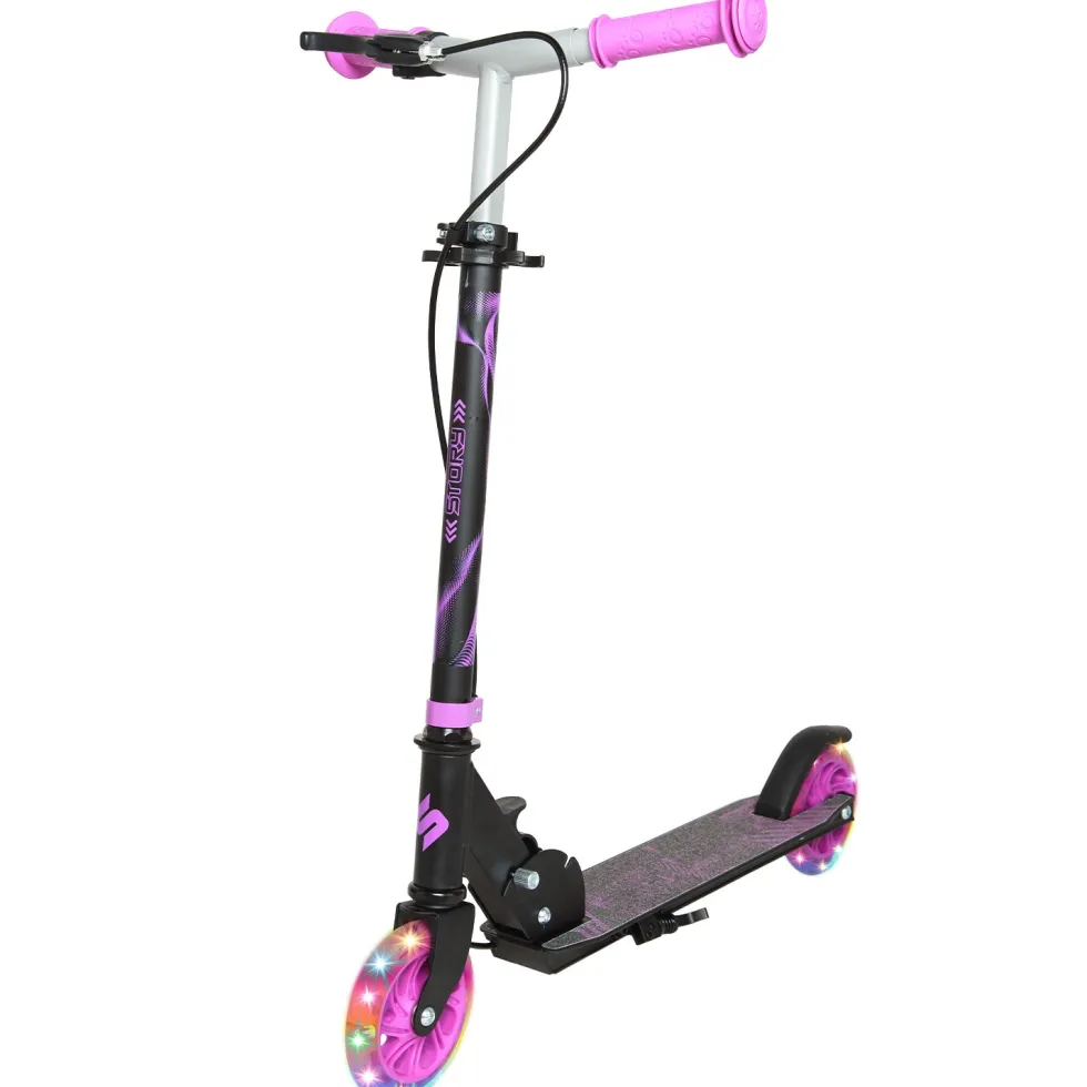Story Play Kids Scooter With Handbrake And LED Wheels
