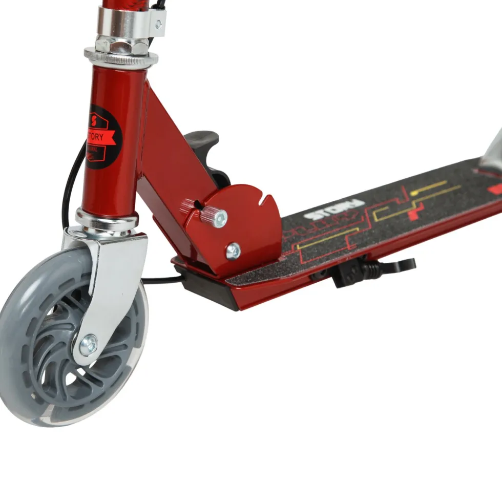 Story Play Kids Scooter With Handbrake And LED Wheels