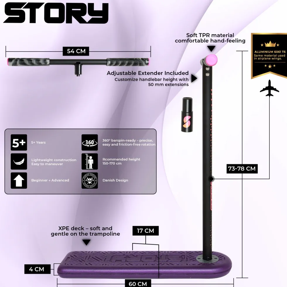 Story Pro Trampoline Scooter – Safe Trick Training