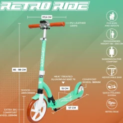 Story Retro Ride Foldable Kick Scooter