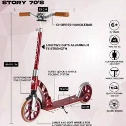 Story 70's Foldable Kick Scooter
