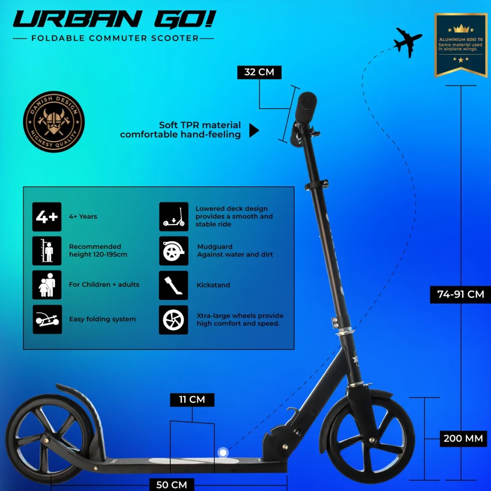 Story Urban GO! Foldable Kick Scooter