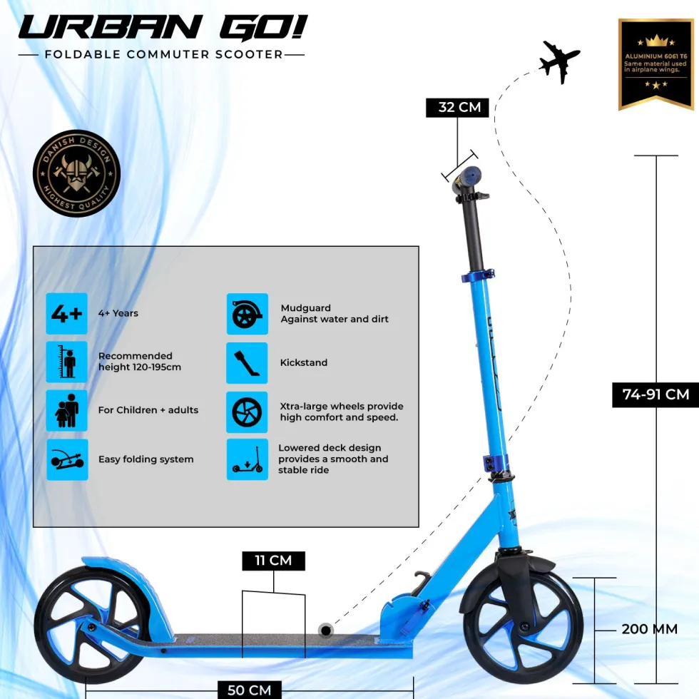 Story Urban GO! Foldable Kick Scooter