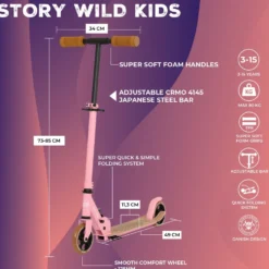 Story Wild Kids Foldable Scooter