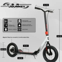 Urban Journey – 12” Air Tires & Hand Brake