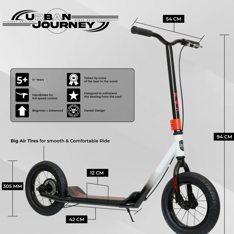Urban Journey – 12” Air Tires & Hand Brake